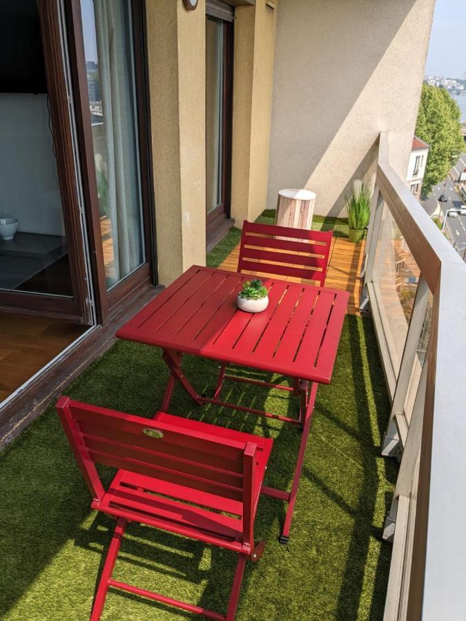 Puteaux- La Defense Arena Appartement Vue Tour Eiffel Ngoại thất bức ảnh