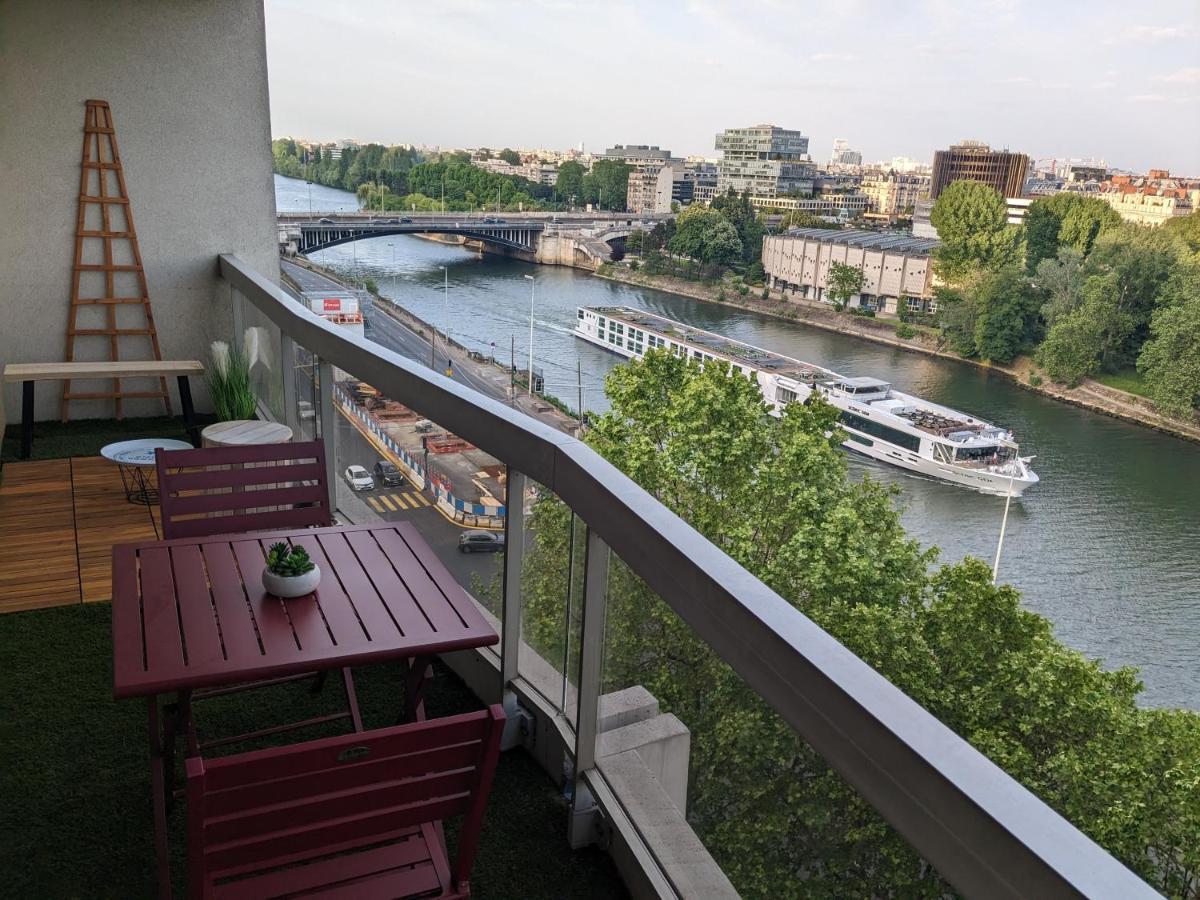 Puteaux- La Defense Arena Appartement Vue Tour Eiffel Ngoại thất bức ảnh